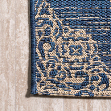 Tuscany Ornate Medallions Indoor/outdoor Area Rug